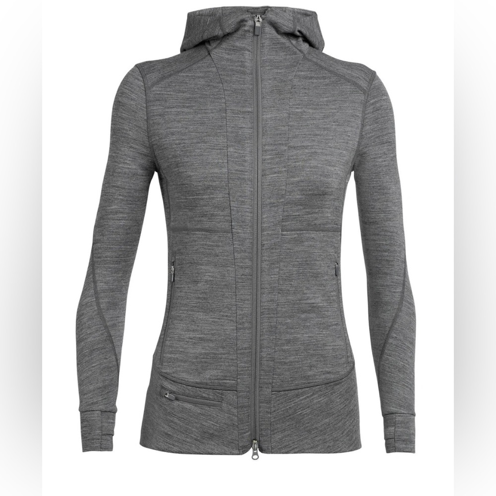 Icebreaker Merino Wool Quantum ll Women’s Small Gritstone Heather